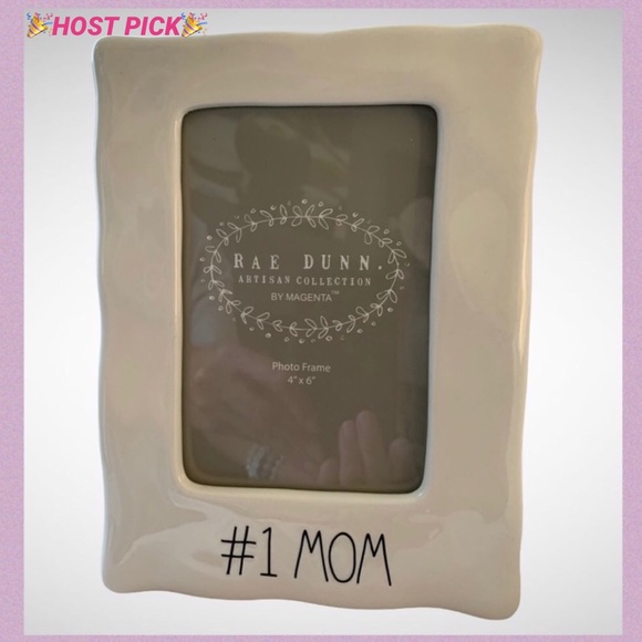 Rae Dunn Other - RAE DUNN BY MAGENTA “#1 MOM” 4X6 PICTURE FRAME